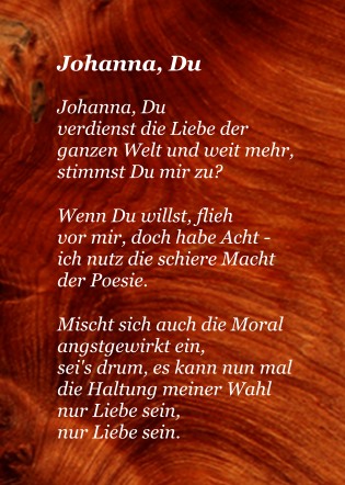 Johanna, Du